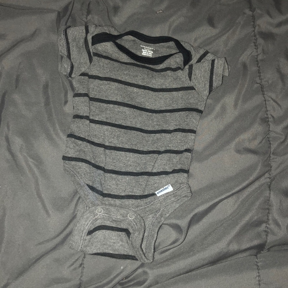 Grey Gerber onesie